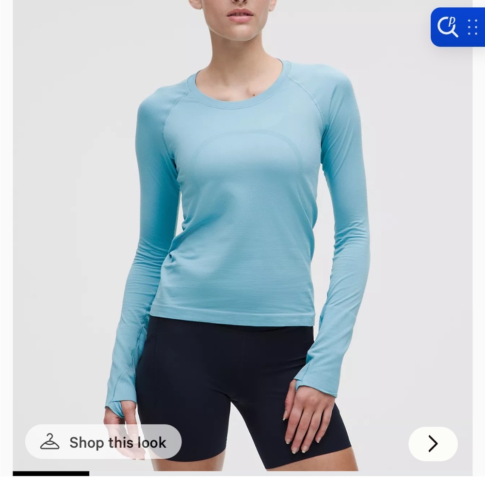 Women’s Lululemon long sleeve in blue